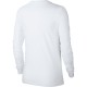 Women's long sleeve T-shirt Nike Swoosh Essential LS Icon Ftr - white/black