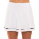 Women's skirt Lucky in Love Core Whites Long Micro Tuck Pleat Skirt - white/black Women's skirt Lucky in Love Core Whites Long Micro Tuck Pleat Skirt - white/black