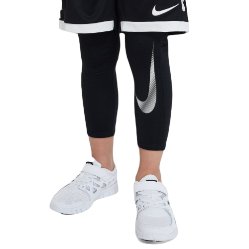 Boys' trousers Nike Pro Warm Dri-FIT Full Length Tight - black/black/white Boys' trousers Nike Pro Warm Dri-FIT Full Length Tight - black/black/white