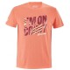 Men's T-shirt Babolat Exercise Message Tee Men - living coral heather Men's T-shirt Babolat Exercise Message Tee Men - living coral heather