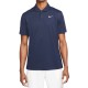 Men's Polo T-shirt Nike Men's Court Dri-Fit Solid Polo - obsidian/white