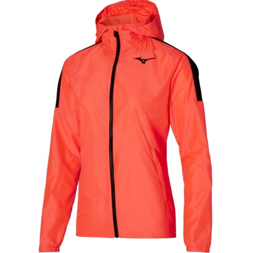 Men's Jumper Mizuno Hoody Jacket - fierry coral Men's Jumper Mizuno Hoody Jacket - fierry coral
