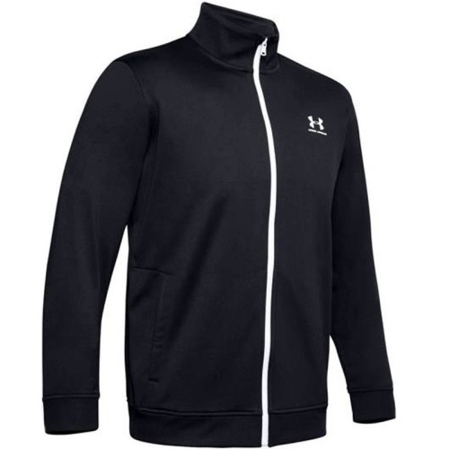 Men's Jumper Under Armour Sportsyle Tricot Jacket - black/onyx white Men's Jumper Under Armour Sportsyle Tricot Jacket - black/onyx white