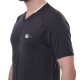 Men's Polo T-shirt Wilson Players Seamless Zip Henley 2.0 - black