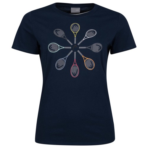 Girls' T-shirt Head Racquet T-Shirt G - dark blue Girls' T-shirt Head Racquet T-Shirt G - dark blue