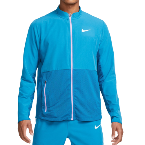 Men's Jumper Nike Court Advantage Packable Jacket - green abyss/rush fuchsia/white Men's Jumper Nike Court Advantage Packable Jacket - green abyss/rush fuchsia/white