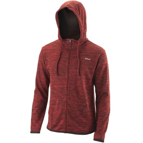 Men's Jumper Wilson M Training Hooded Jacket - black Men's Jumper Wilson M Training Hooded Jacket - black