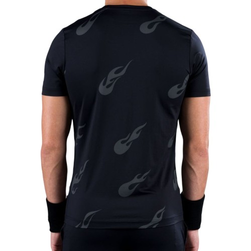 Men's T-shirt Hydrogen Flames Tech Tee Man - black Men's T-shirt Hydrogen Flames Tech Tee Man - black