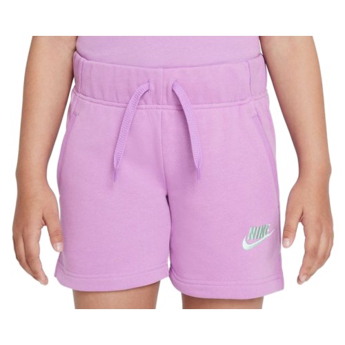 Girls' shorts Nike Sportswear Club FT 5 Short G - violet shock/mint foam