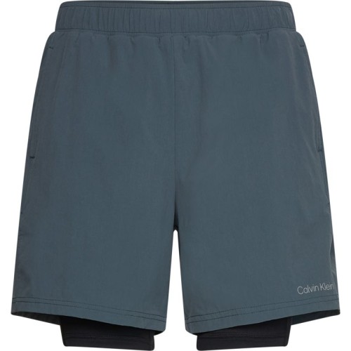 Men's shorts Calvin Klein WO 2 in 1 Woven Short - dark slate