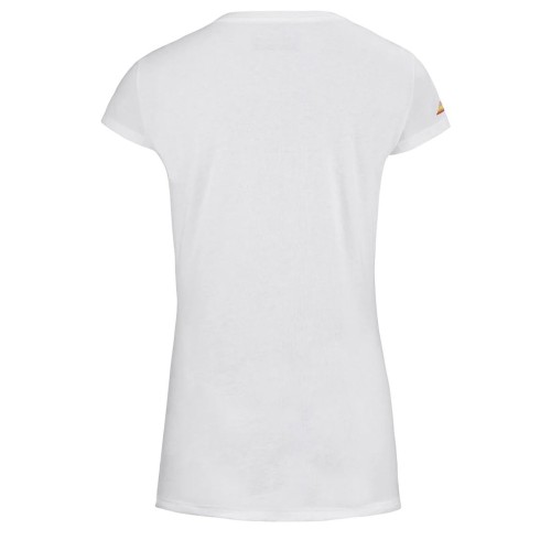 Women's T-shirt Babolat Exercise Message Tee W - white Women's T-shirt Babolat Exercise Message Tee W - white
