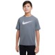 Boys' t-shirt Nike Dri-Fit Multi+ Top - smoke grey/white