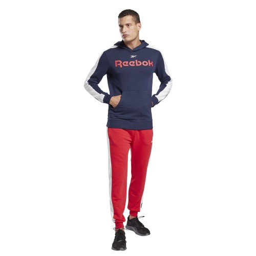Men's Jumper Reebok Training Essentials Linear Logo Hoodie M - vector navy Men's Jumper Reebok Training Essentials Linear Logo Hoodie M - vector navy