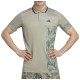 Men's Polo T-shirt Adidas Paris Tennis Heat.Rdy Freelift Polo Shirt - silver pebble