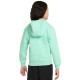 Girls' jumper Nike Club Fleece Full-Zip Hoodie - emerald rise/white Girls' jumper Nike Club Fleece Full-Zip Hoodie - emerald rise/white