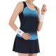 Women's dress Lotto Top W IV Dress 2 - blue atoll/navy blue Women's dress Lotto Top W IV Dress 2 - blue atoll/navy blue