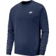 Men's Jumper Nike Swoosh Club Crew M - midnight navy/white Men's Jumper Nike Swoosh Club Crew M - midnight navy/white