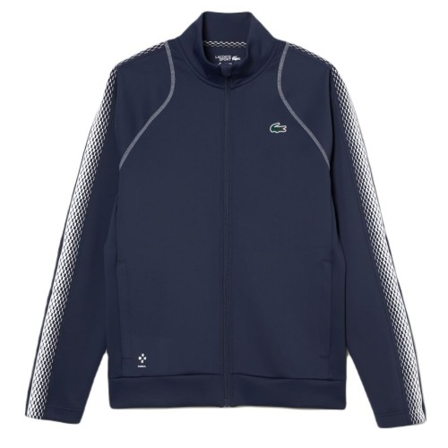 Men's Jumper Lacoste Tennis x Daniil Medvedev Zipped Sweatshirt - blue/white Men's Jumper Lacoste Tennis x Daniil Medvedev Zipped Sweatshirt - blue/white