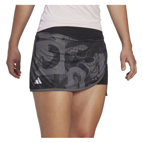 Women's skirt Adidas Club Graphic Skirt - black/grey Women's skirt Adidas Club Graphic Skirt - black/grey
