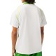 Men's Polo T-shirt Lacoste Sport Roland Garros Edition Ultra-Dry Two Tone Polo Shirt - white/green