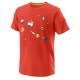 Boys' t-shirt Wilson Planetary Tech Tee B - fiesta