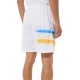 Men's shorts Australian Ace Short Brush Line Print - bianco Men's shorts Australian Ace Short Brush Line Print - bianco