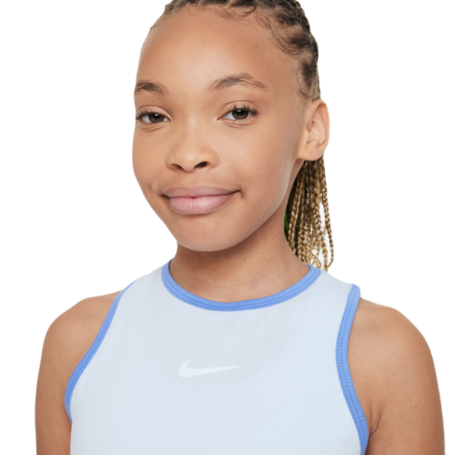 Girls' T-shirt Nike Court Dri-Fit Victory Tank - blue tint/polar/white Girls' T-shirt Nike Court Dri-Fit Victory Tank - blue tint/polar/white