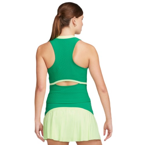 Women's top Nike Court Slam Dri-Fit Tennis Tank Top - stadium green/stadium green/white Women's top Nike Court Slam Dri-Fit Tennis Tank Top - stadium green/stadium green/white