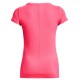 Women's T-shirt Under Armour Women's HeatGear Armour Short Sleeve - pink shock/metallic silver Women's T-shirt Under Armour Women's HeatGear Armour Short Sleeve - pink shock/metallic silver