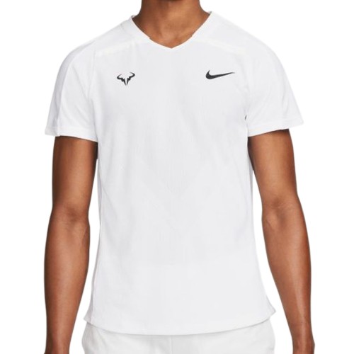 Men's T-shirt Nike Court Dri-Fit Advantage Rafa Top - white/white/black