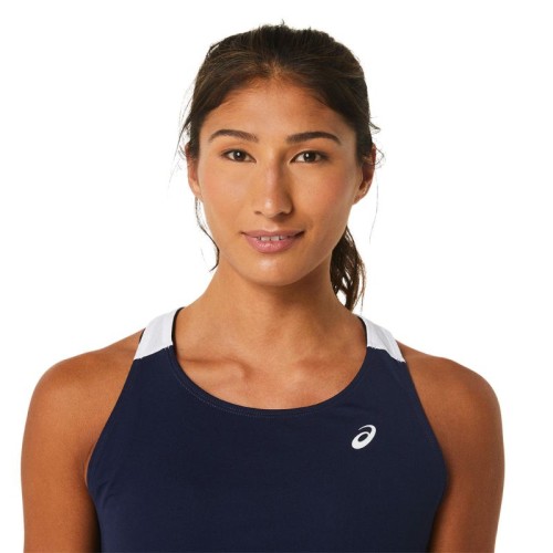 Women's dress Asics Court Dress - midnight/brilliant white Women's dress Asics Court Dress - midnight/brilliant white