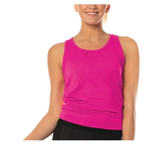 Women's top Lucky in Love Core Tie Back Tank Women - shocking pink