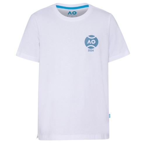 Boys' t-shirt Australian Open Boys T-Shirt Tennis Ball 2024 - white Boys' t-shirt Australian Open Boys T-Shirt Tennis Ball 2024 - white