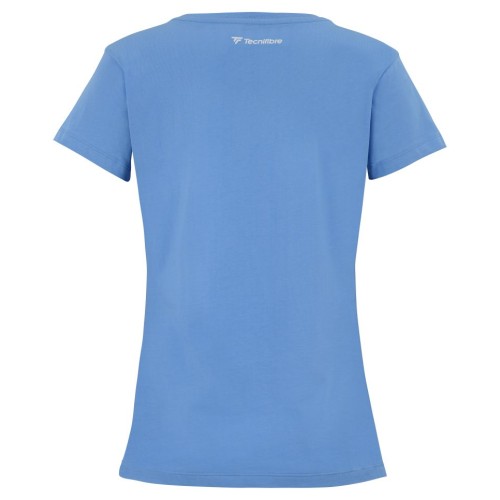 Women's T-shirt Tecnifibre Club Cotton Tee - azur Women's T-shirt Tecnifibre Club Cotton Tee - azur