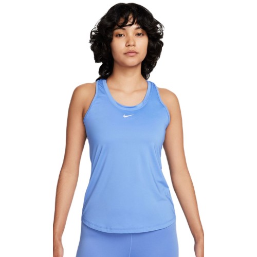 Women's top Nike Dri-Fit One Slim Tank - polar/white