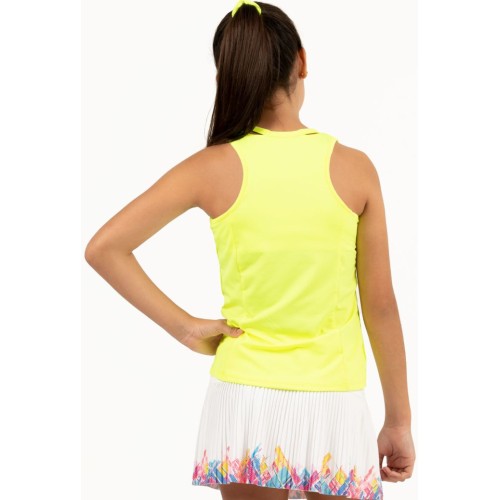 Girls' T-shirt Lucky in Love Core V-Neck Cutout Tank Girls - neon yellow Girls' T-shirt Lucky in Love Core V-Neck Cutout Tank Girls - neon yellow