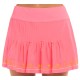 Women's skirt Lucky in Love Embroidery Long Stitch Around Skirt - neon pink