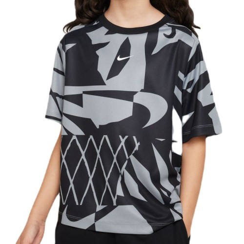 Boys' t-shirt Nike Dri-Fit Multi+ T-Shirt - cool grey/white Boys' t-shirt Nike Dri-Fit Multi+ T-Shirt - cool grey/white