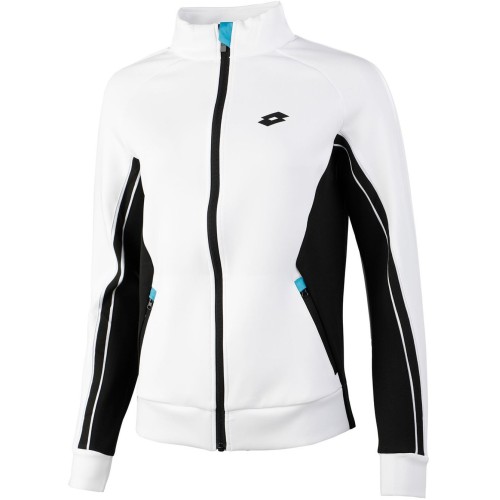 Women's jumper Lotto Squadra W II Jacket - bright white/all black