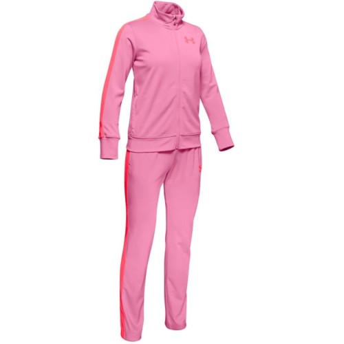 Grils' tracksuit Under Armour EM Knit Track Suit - pink Grils' tracksuit Under Armour EM Knit Track Suit - pink