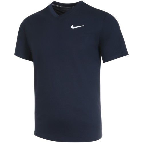 Men's T-shirt Nike Court Dri-Fit Victory - obsidian/obsidian/white