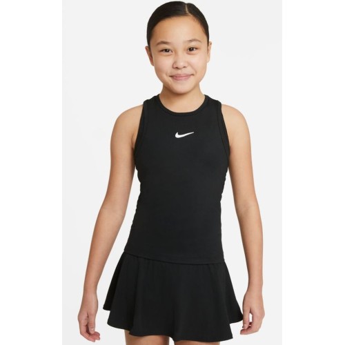 Girls' T-shirt Nike Court Dri-Fit Victory Tank G - black/white Girls' T-shirt Nike Court Dri-Fit Victory Tank G - black/white