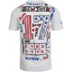 Men's T-shirt Hydrogen Graffiti Tee Man - white/red Men's T-shirt Hydrogen Graffiti Tee Man - white/red