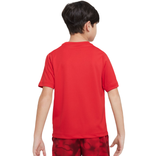 Boys' t-shirt Nike Dri-Fit Multi+ Top - university red/white Boys' t-shirt Nike Dri-Fit Multi+ Top - university red/white