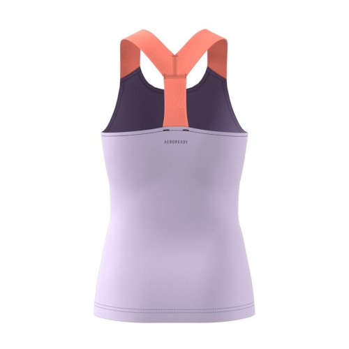 Girls' T-shirt Adidas Y-Tank Aero Ready - tech purple/shock yellow Girls' T-shirt Adidas Y-Tank Aero Ready - tech purple/shock yellow