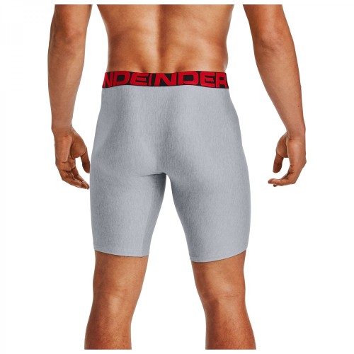Men's Boxers Under Armour Men's UA Tech 9in Boxerjock 2-Pack - mod gray light heather/jet gray Men's Boxers Under Armour Men's UA Tech 9in Boxerjock 2-Pack - mod gray light heather/jet gray