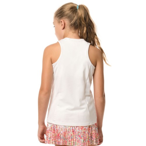 Girls' T-shirt Lucky in Love Core V-Neck Cutout Tank Girls - white Girls' T-shirt Lucky in Love Core V-Neck Cutout Tank Girls - white