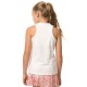 Girls' T-shirt Lucky in Love Core V-Neck Cutout Tank Girls - white Girls' T-shirt Lucky in Love Core V-Neck Cutout Tank Girls - white