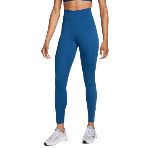 Women's leggings Nike Dri-Fit One High-Rise Leggings - court blue/white Women's leggings Nike Dri-Fit One High-Rise Leggings - court blue/white