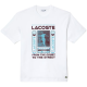 Men's T-shirt Lacoste Relaxed Fit Ren_ Lacoste Print T-shirt - white